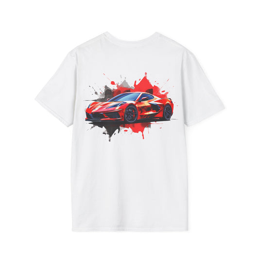 Chevrolet Corvette Red/Black Splash T-Shirt