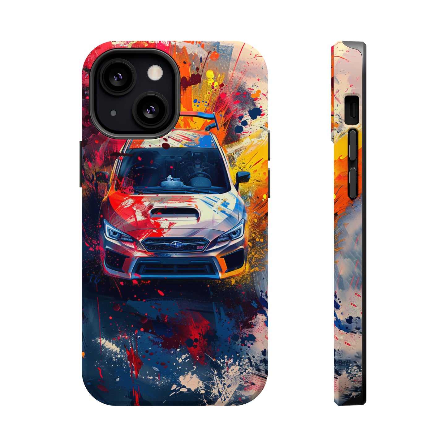 Subaru WRX STI Front End Abstract Magsafe Tough iPhone Case