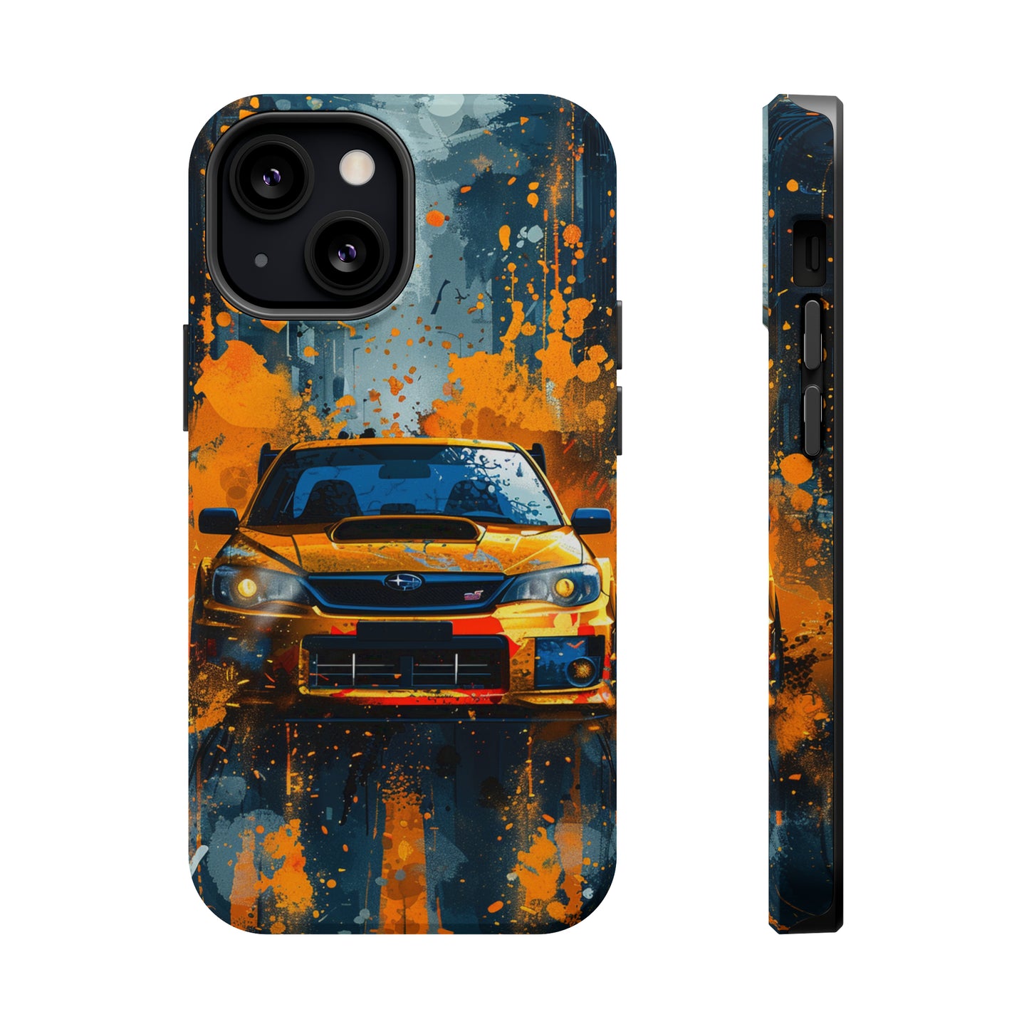 Subaru WRX STI Yellow Paint Magsafe Tough iPhone Case