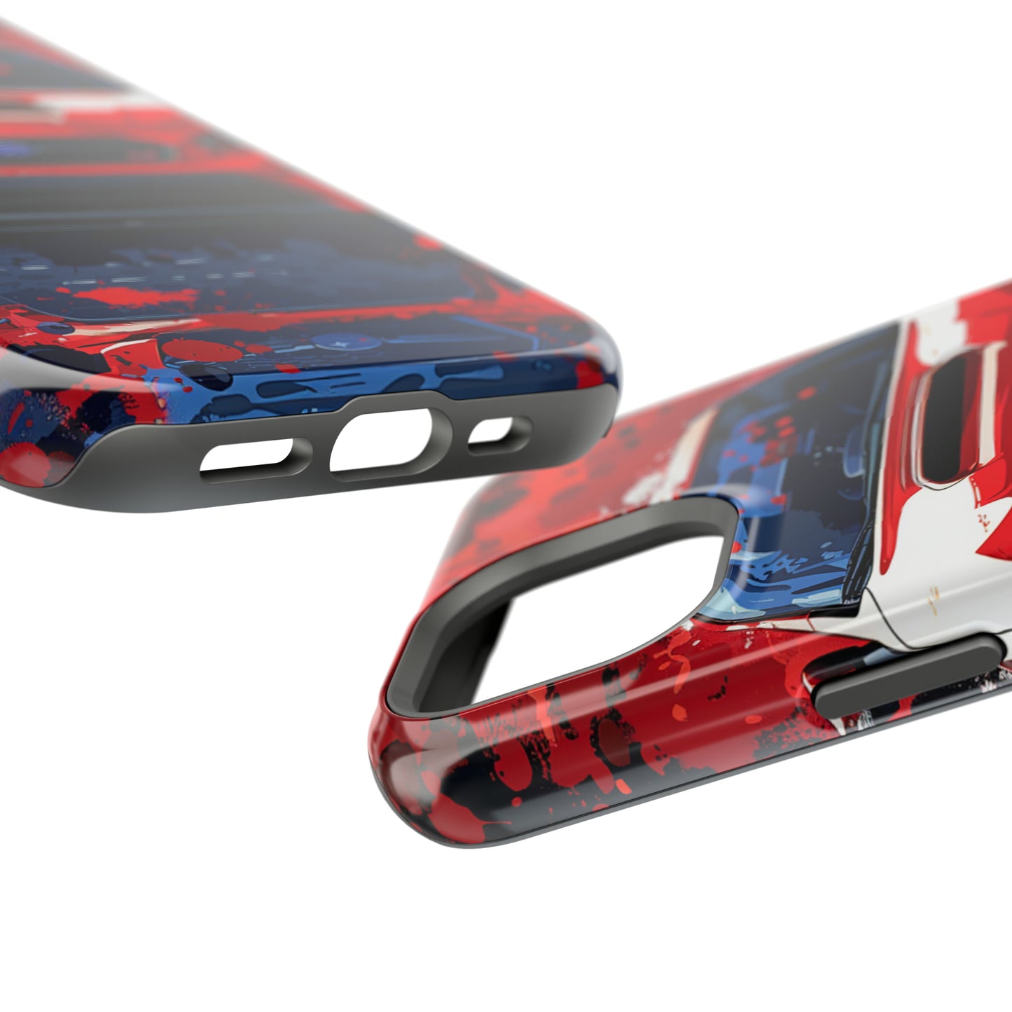 Subaru WRX STI Red Paint Splash Magsafe Tough iPhone Case