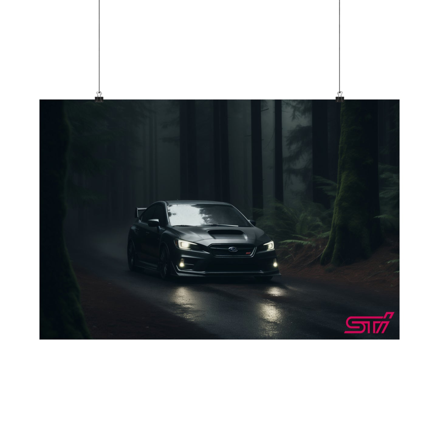 Subaru WRX STI Forest Drive Poster
