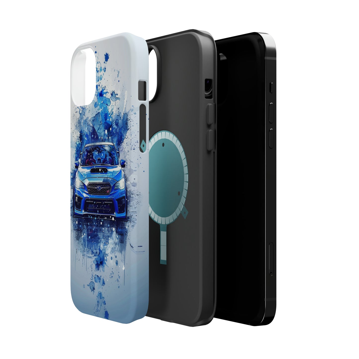 Subaru WRX STI Ice Blue Magsafe Tough iPhone Case
