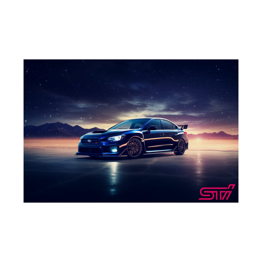 Subaru WRX STI Galaxy Poster