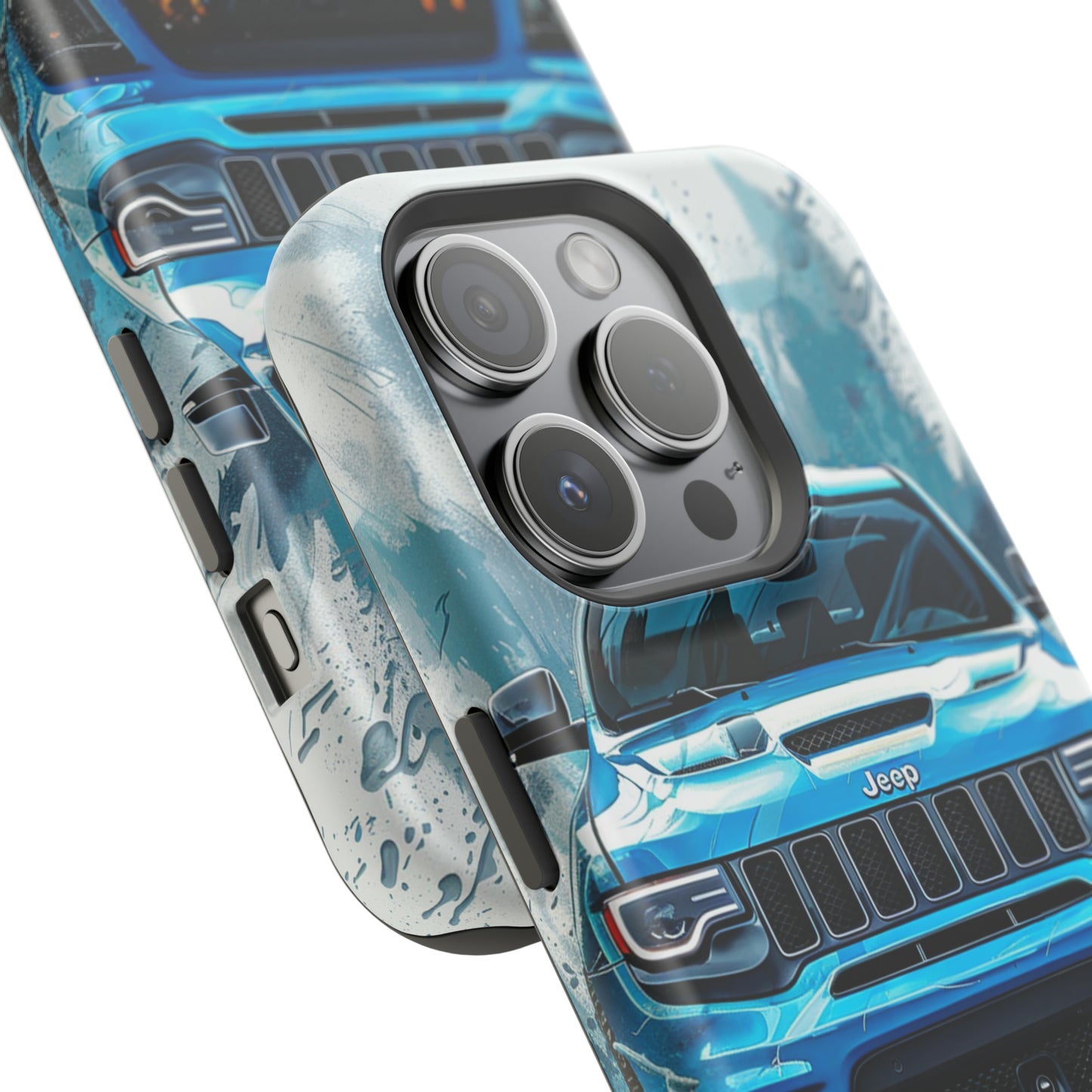 Jeep SRT Trackhawk Ice Blue MagSafe Tough iPhone Case