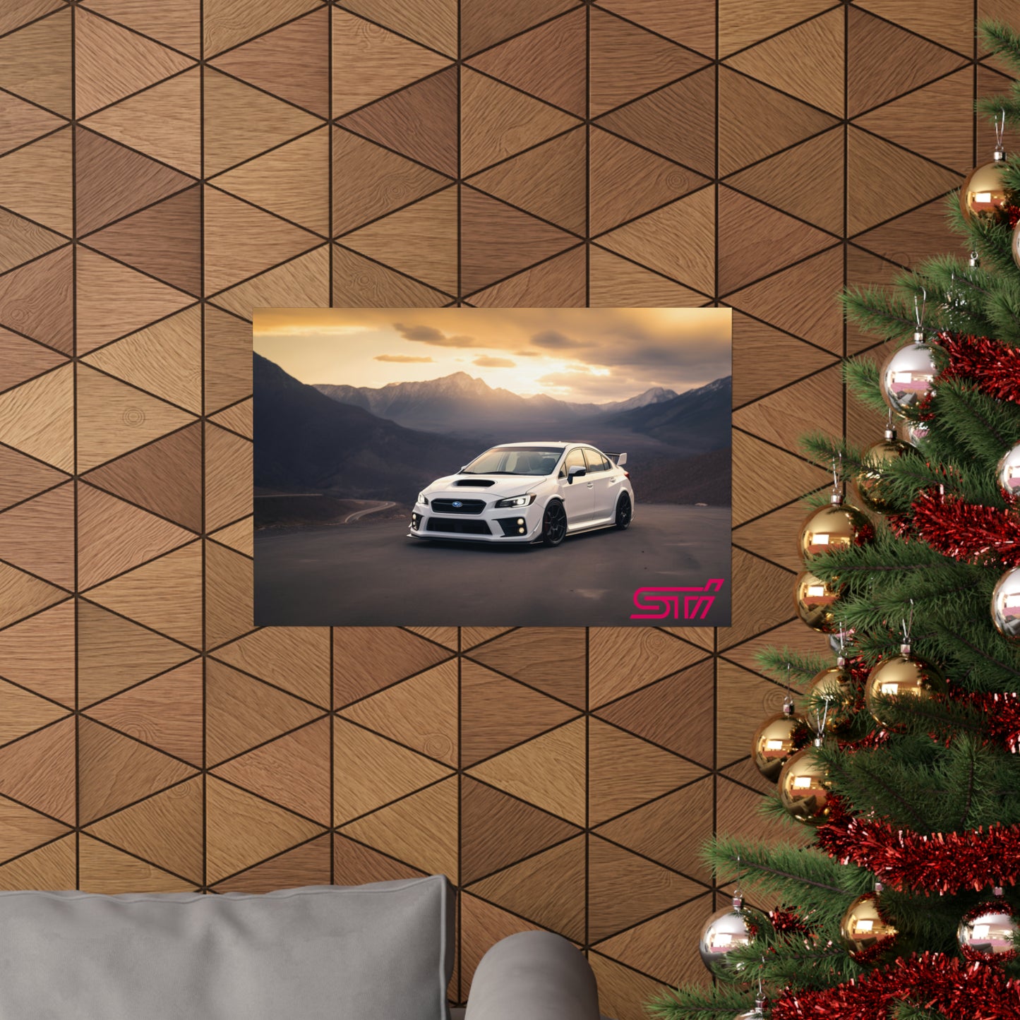 Subaru WRX STi Top of the World Poster