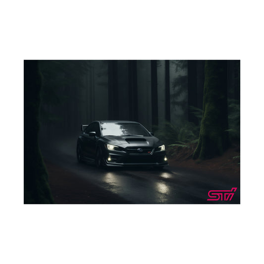 Subaru WRX STI Forest Drive Poster