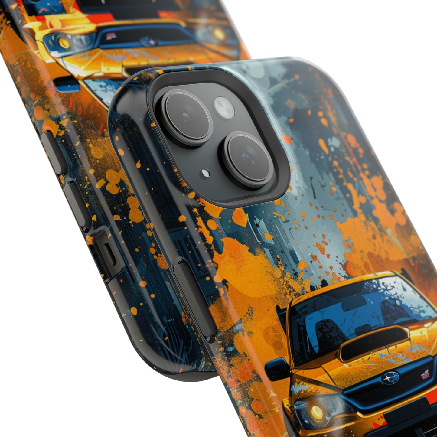 Subaru WRX STI Yellow Paint Magsafe Tough iPhone Case