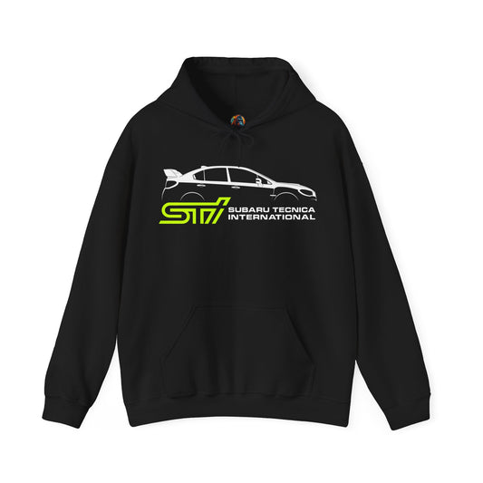 Subaru WRX STi Silhouette Side Profile Hooded Sweatshirt