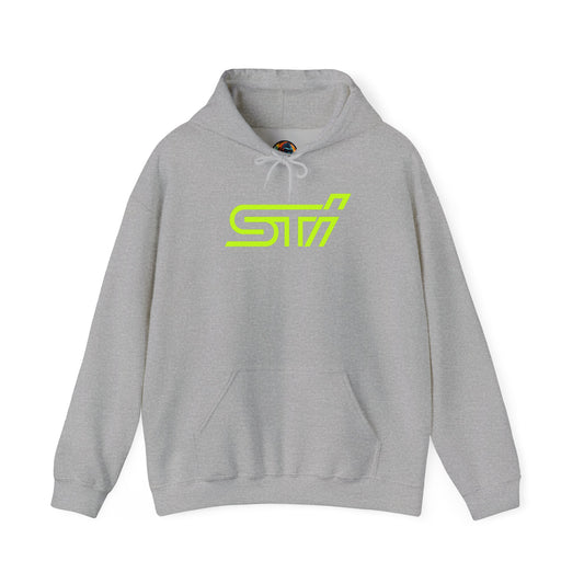 Subaru WRX STI Caliper Green Logo Hoodie