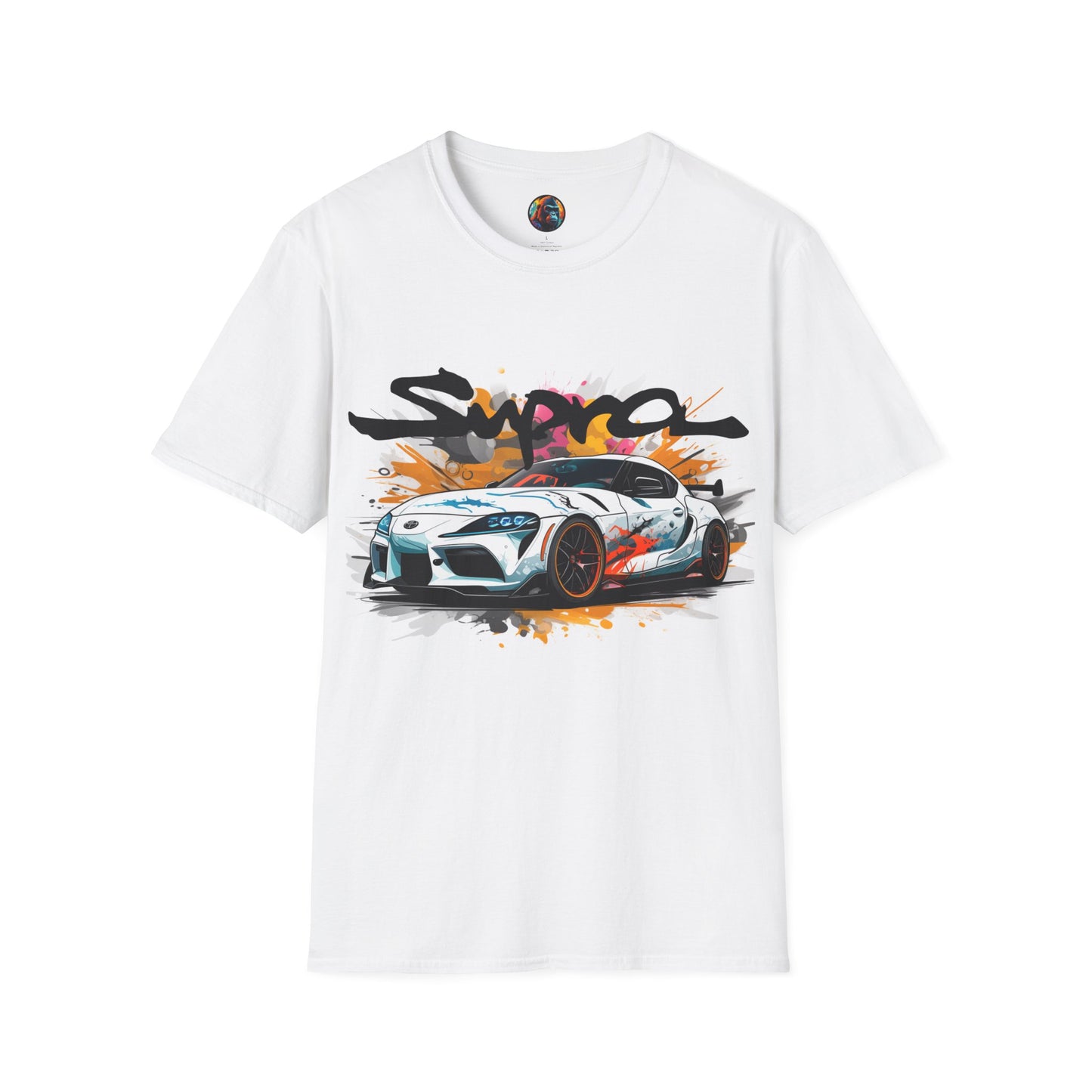 Toyota Supra White Splash Script Logo